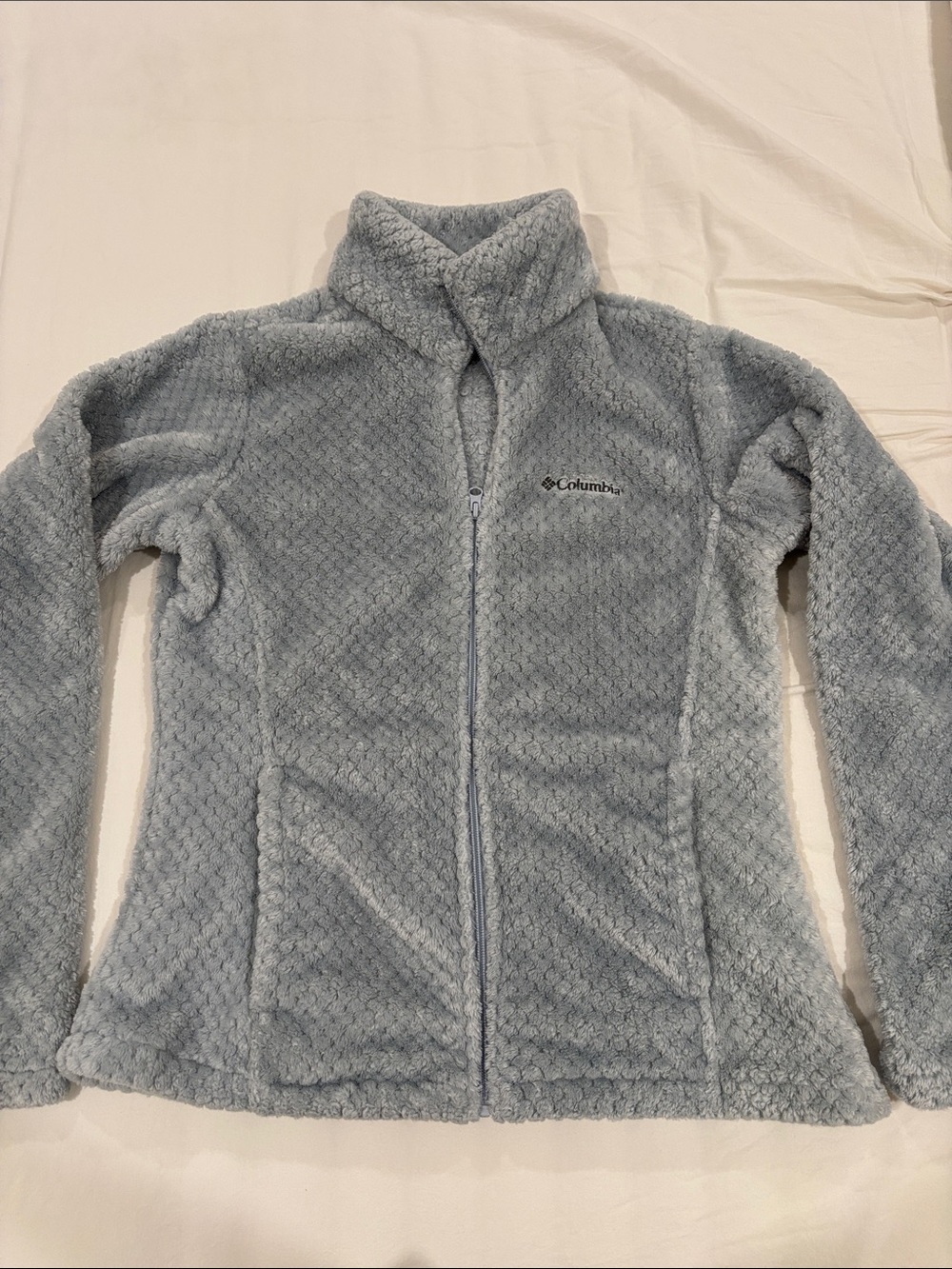 Columbia Women's Pale Blue Teddy Fleece Jacket